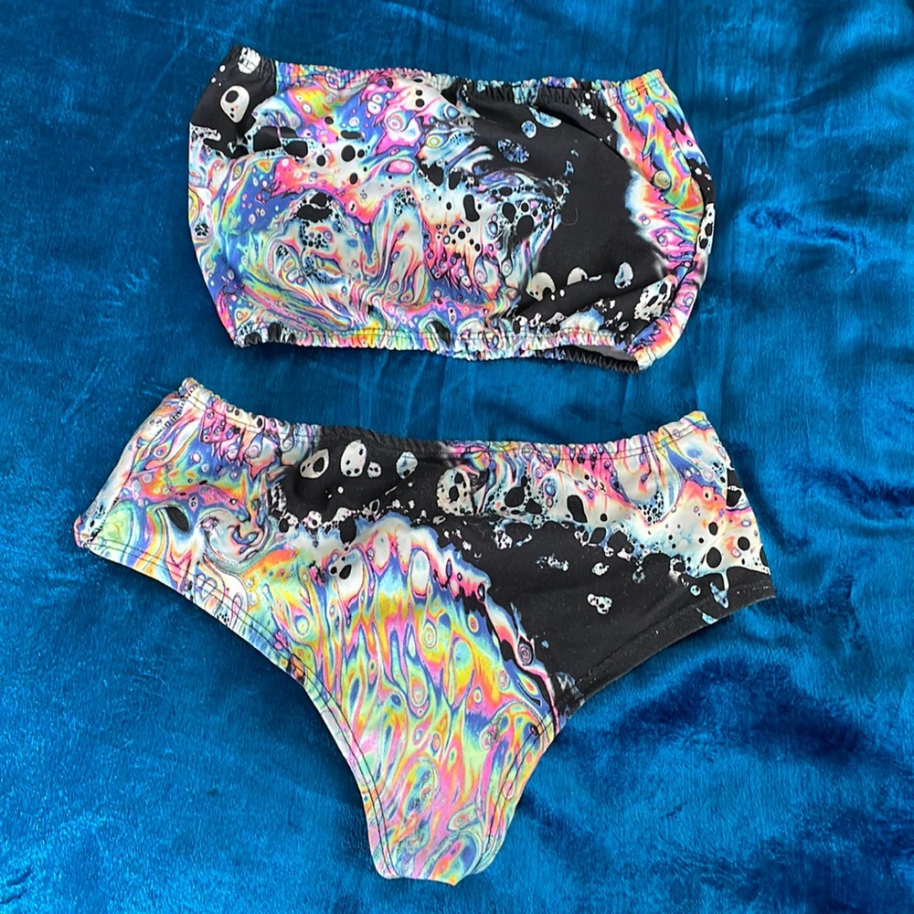 2 piece rave outfit